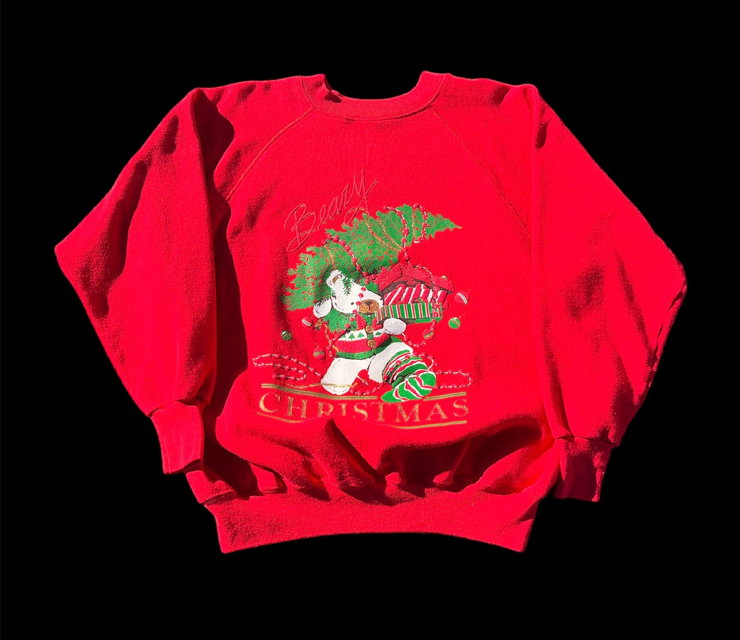 Beary Christmas 80’s Vintage Crewneck (XL)