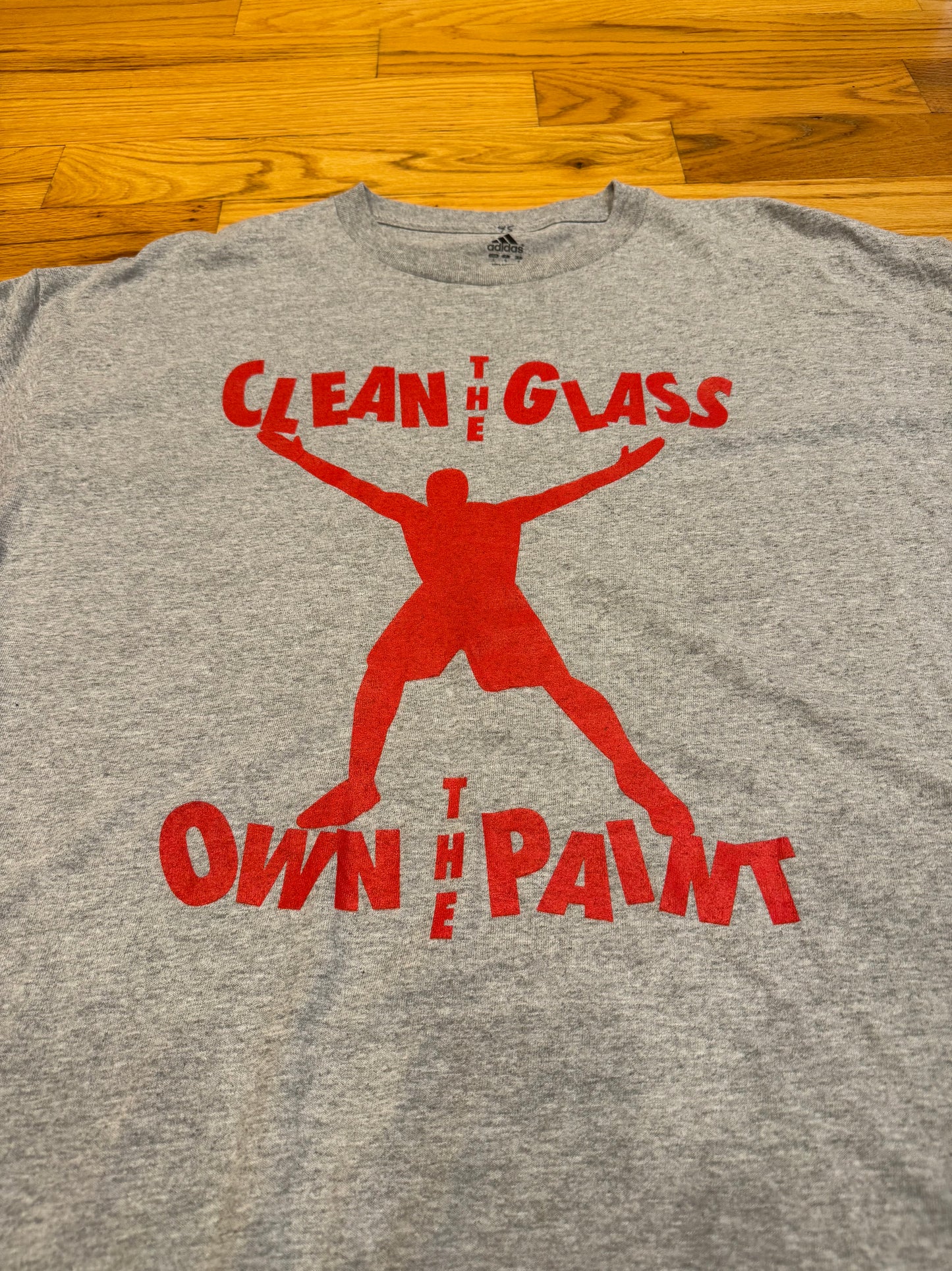 Clean the Glass, Own the Paint Adidas T-shirt (XL)