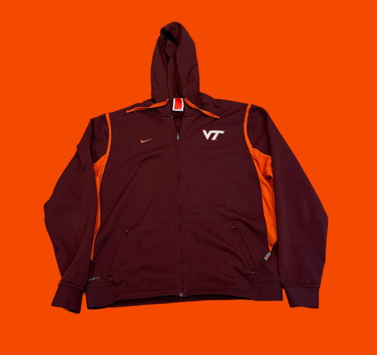 Nike Y2K Virginia Tech Zip Up Sweatshirt (Small)