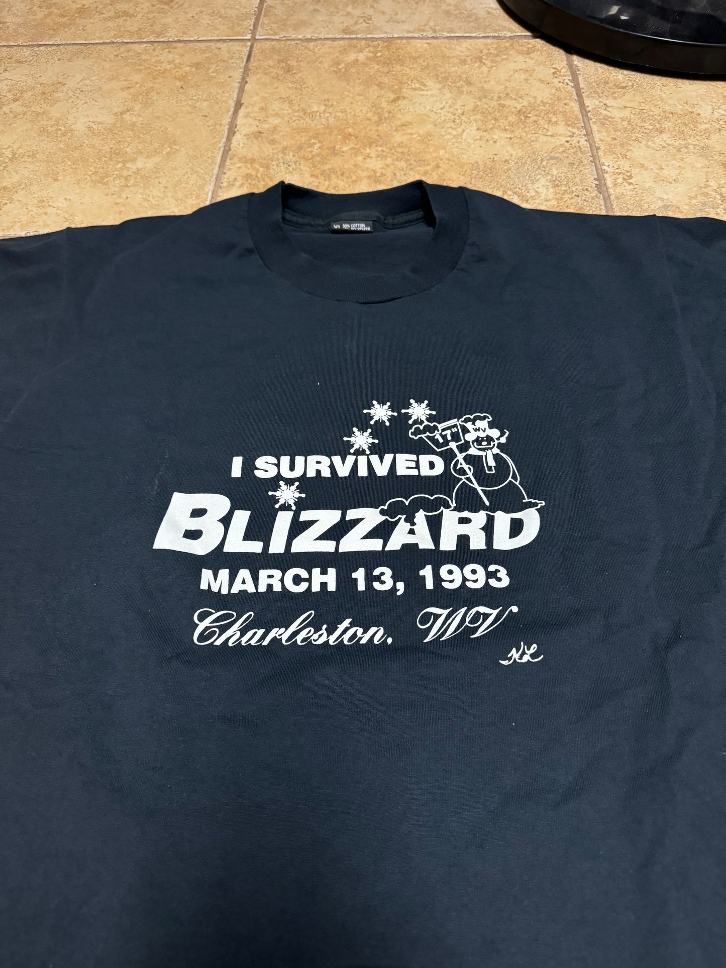 I Survived the Blizzard of 1993 T-shirt (XL)