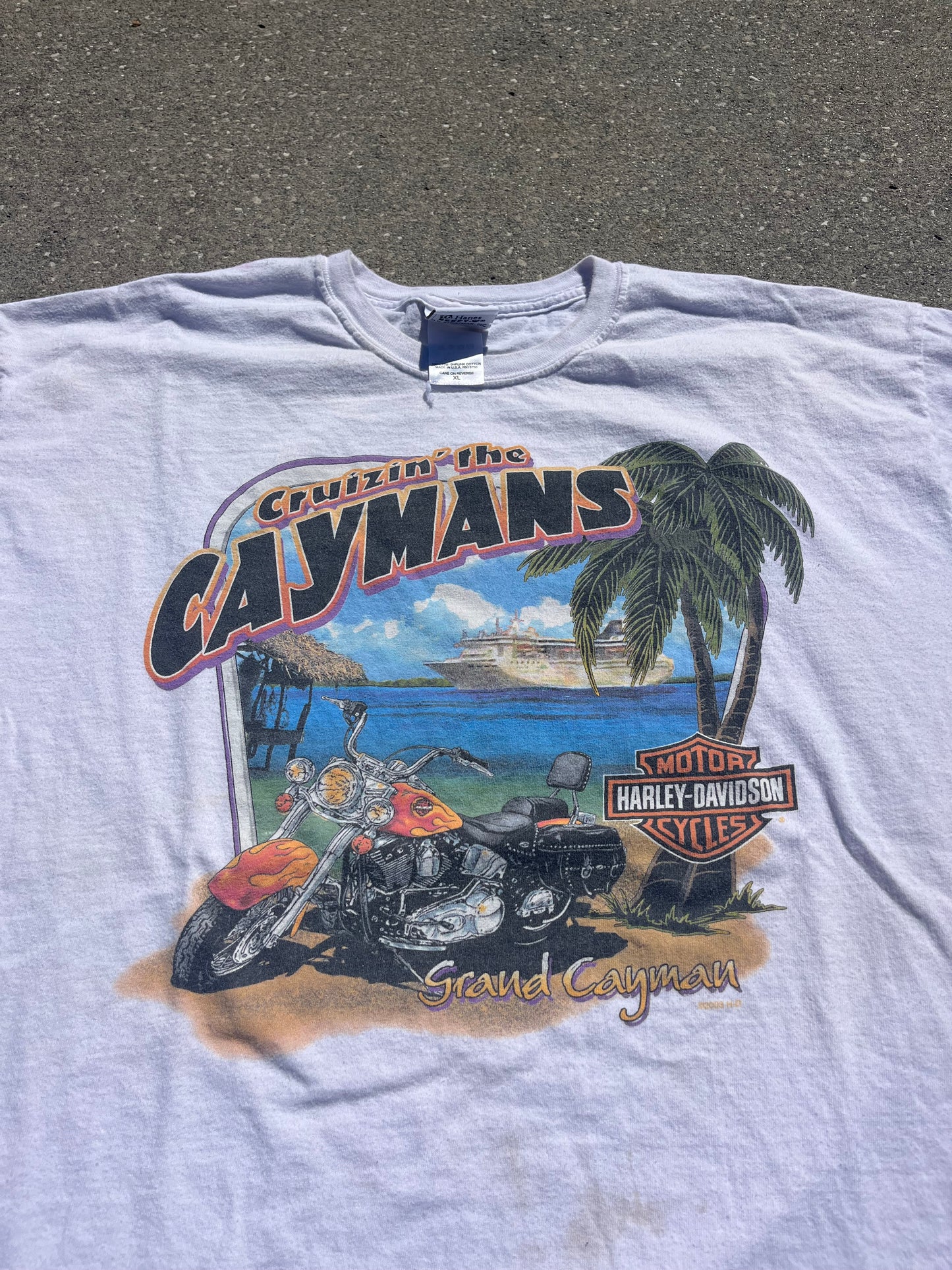 Harley Davidson Grand Caymans Graphic T-shirt (XL)