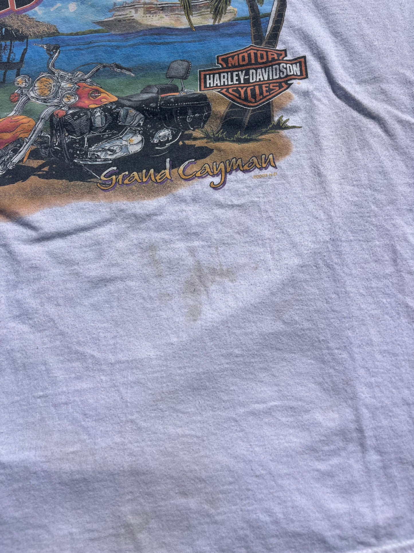 Harley Davidson Grand Caymans Graphic T-shirt (XL)