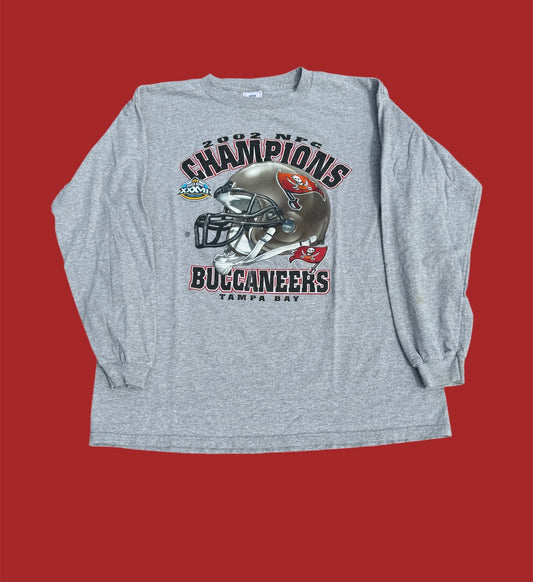 2002 Tampa Bay Bucs NFC Champs Long Sleeve (XL)