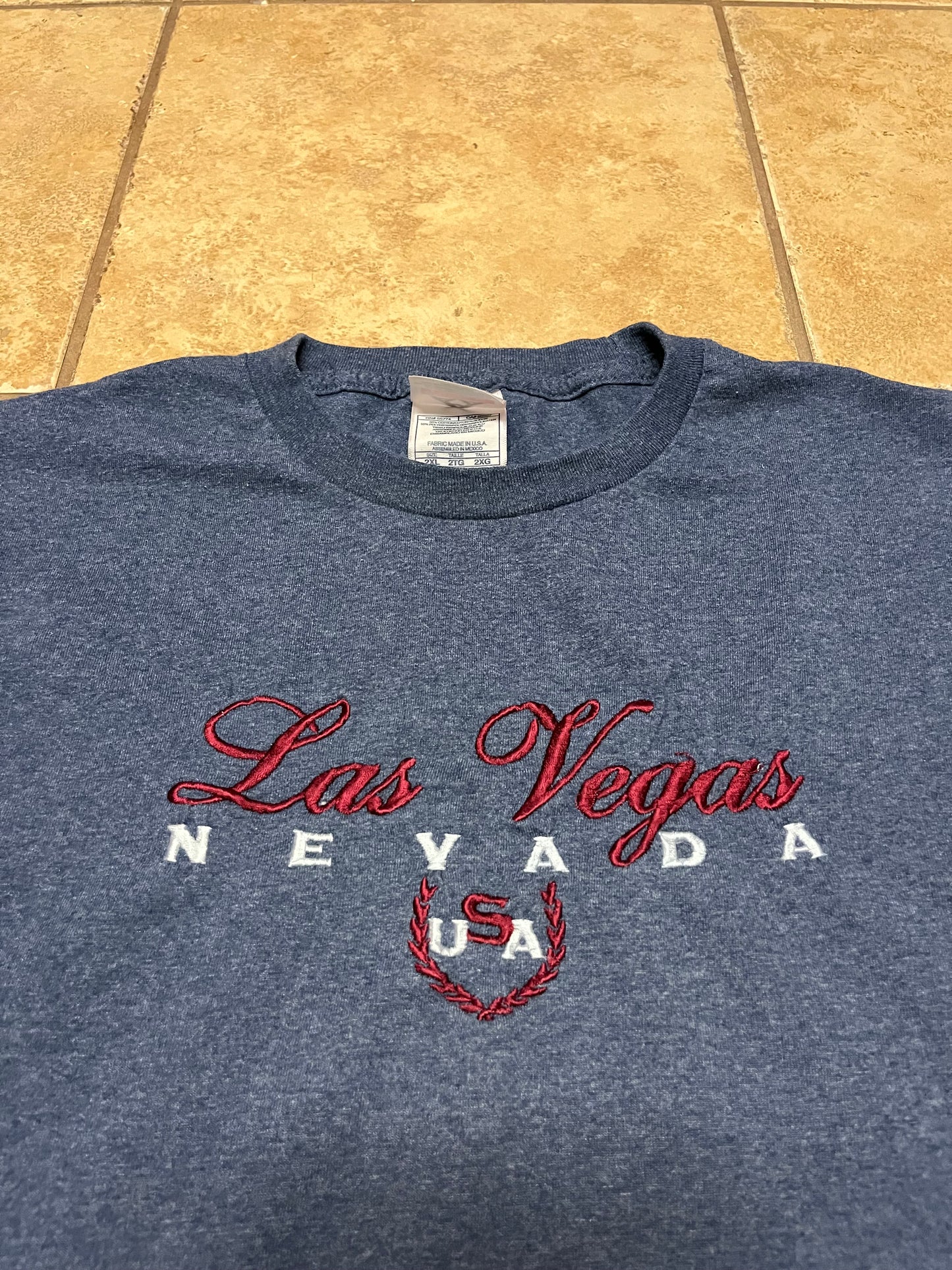 Embroidered Las Vegas Nevada T-shirt (XXL)