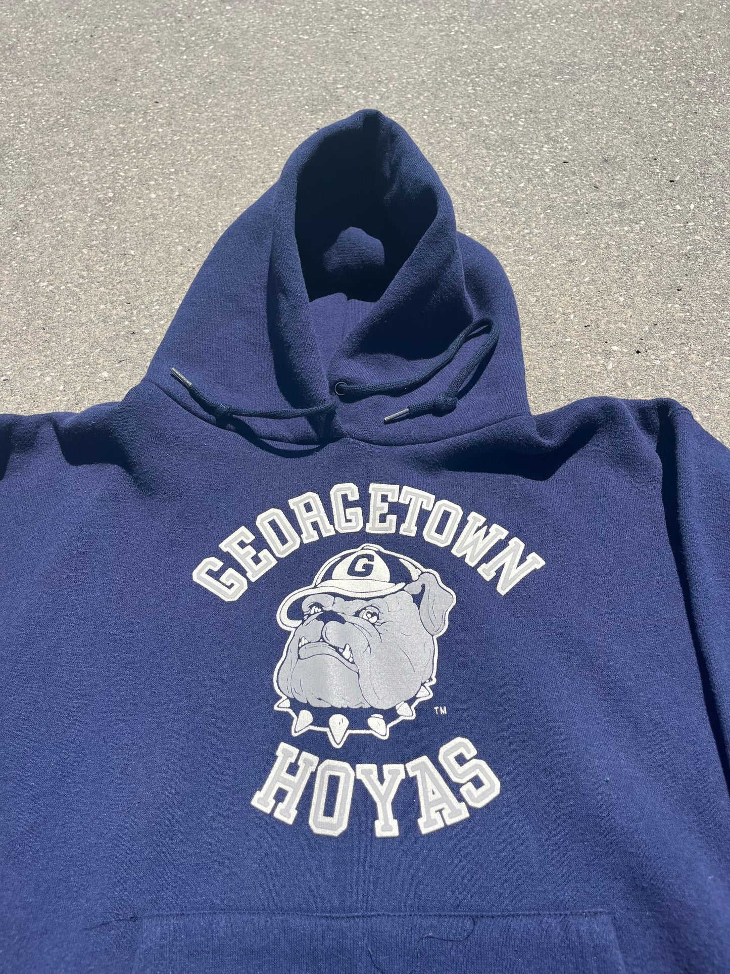 University of Georgetown Hoyas Vintage Bike Sweatshirt (S/M)