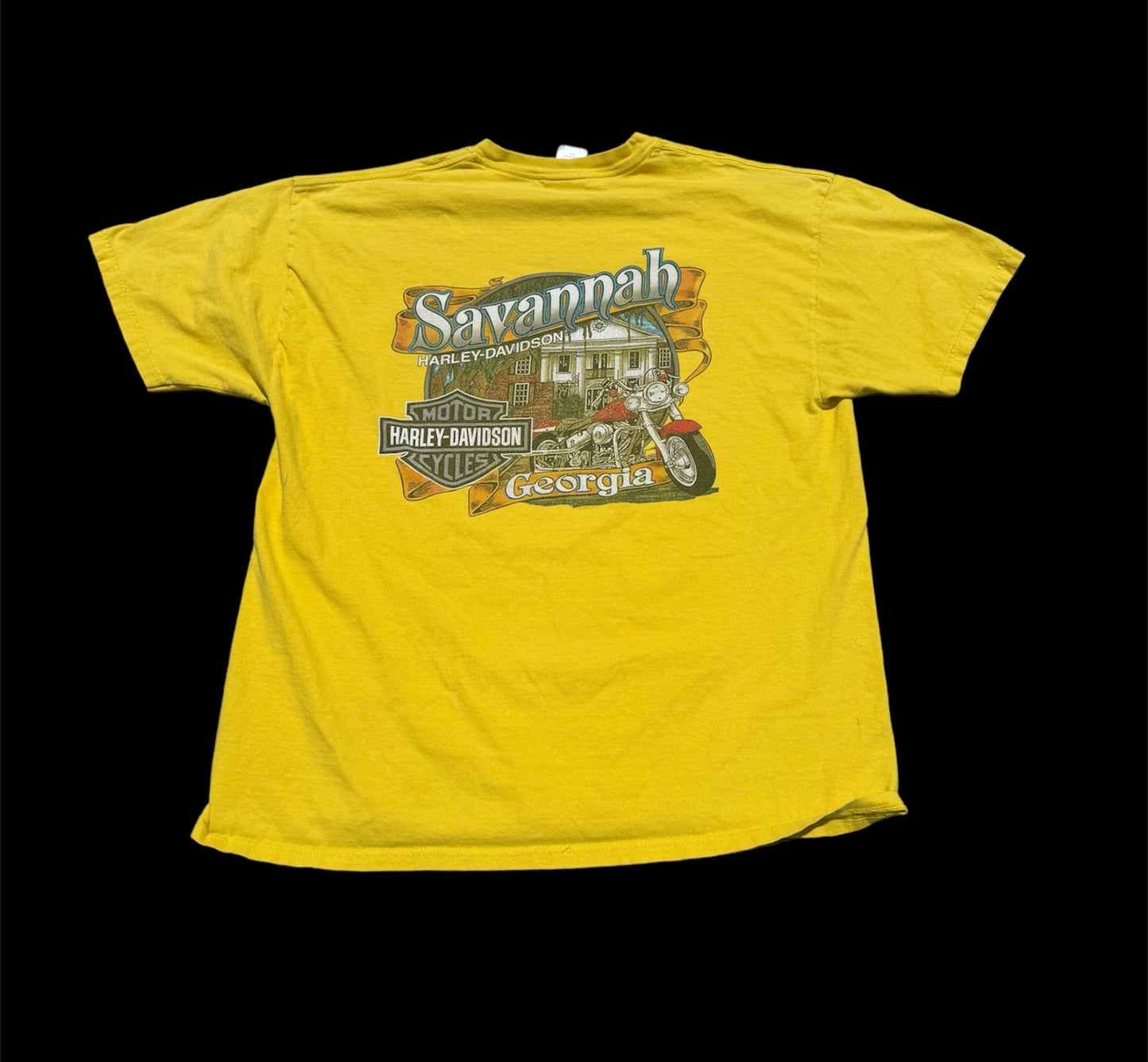 Harley Davidson “Livin’ Life Wide Open” Savannah GA T-shirt (XXL)