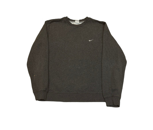 Nike Y2K Essential Grey Crewneck (Large)